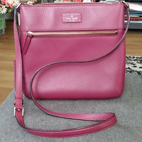 kate spade Handbags - Kate Spade Maroon Crossbody NWOT